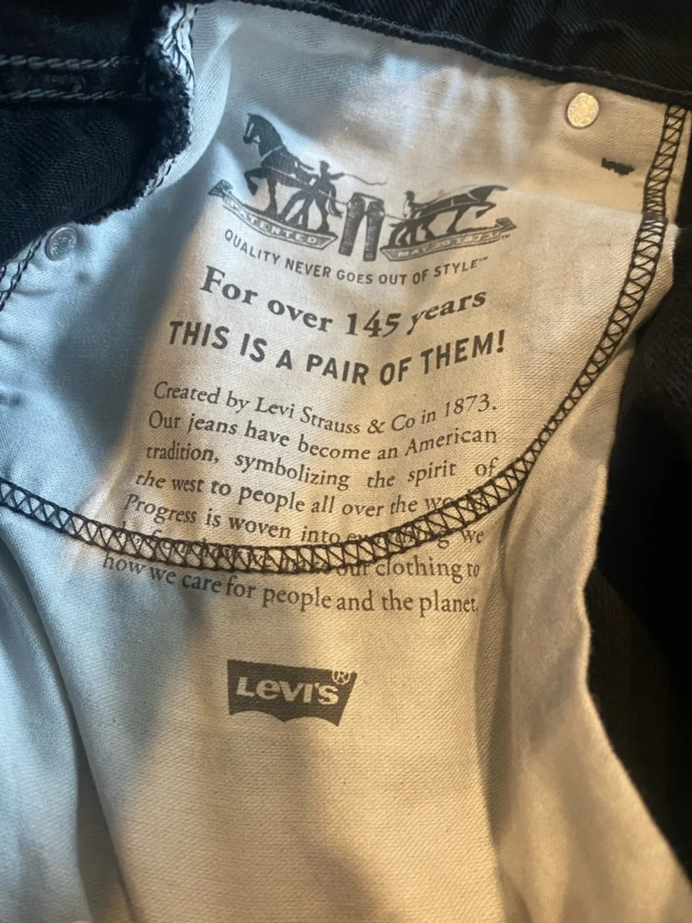 Levis classic silhouette